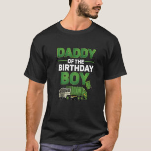 Papa vom Geburtstag Junge Müllwagen Daddy Pap T-Shirt