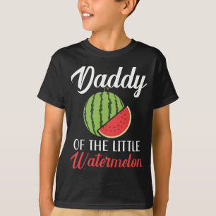Papa von der kleinen Wassermelone-Babyankündigung T-Shirt