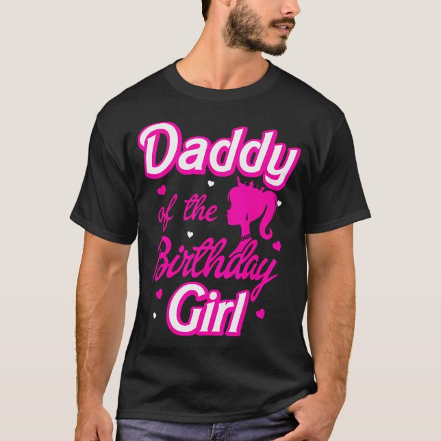 Papa von der Party-Dekoration der Girl Doll-Famili T-Shirt (Vorderseite)