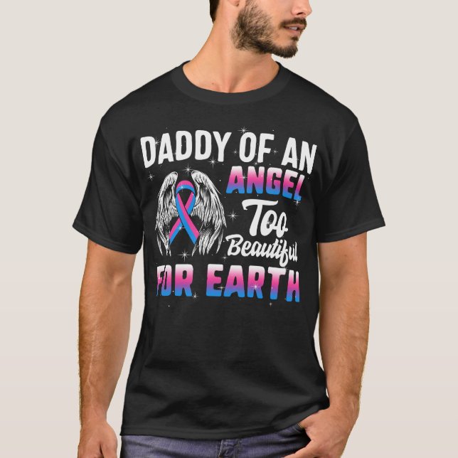 Papa von Engel, schwangerer Säugling T-Shirt (Vorderseite)