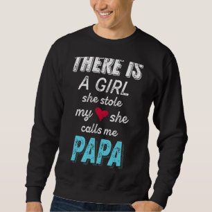 Papa von Großtochter sie stahl mir das Herz-T-Shir Sweatshirt