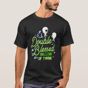 Papa von Twins Großvater Ankündigung Großvater an T-Shirt