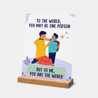 Papa, vous êtes le monde - Fête des pères inspiran