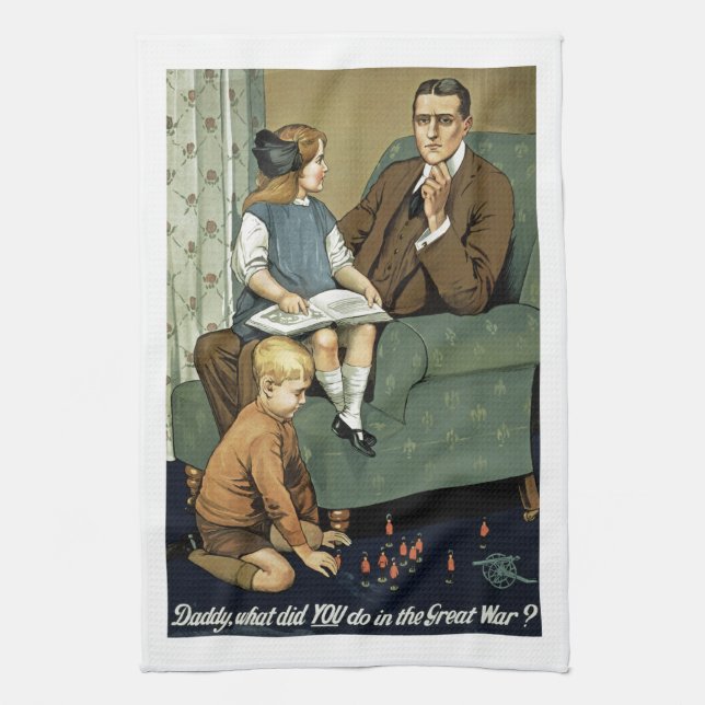 Papa, was hast du im Großen Krieg gemacht? Handtuch (Vertikal)