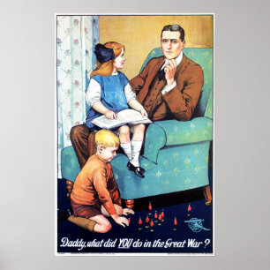 "Papa, was hast du im Großen Krieg gemacht?" Krieg Poster