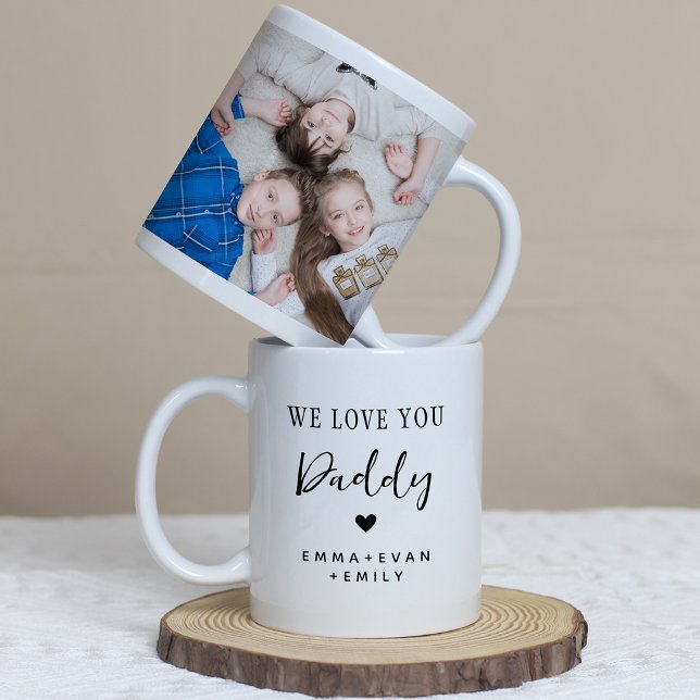 Papa Wir Liebe Sie Vatertag Foto Kaffeetasse (Von Creator hochgeladen)