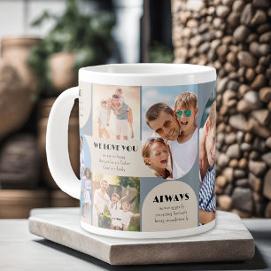 Papa wir lieben dich immer 6 Foto-Collage Jumbo Jumbo-Tasse