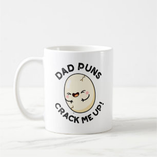 Papa-Witze bringen mich zum Lachen Lustiger Ei-Wit Kaffeetasse