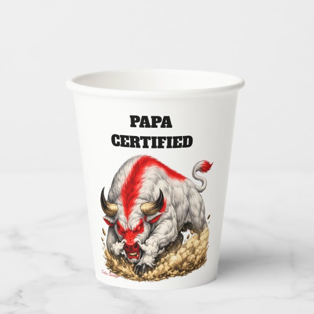 Papa Zertifiziert  Pappbecher (Vorderseite)