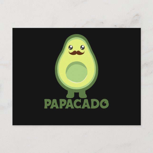 Papacado Avocado Couple Avocados Healthy Postkarte (Vorderseite)