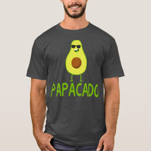Papacado Funny Avocado Vater Fathers Day Geschenk  T-Shirt