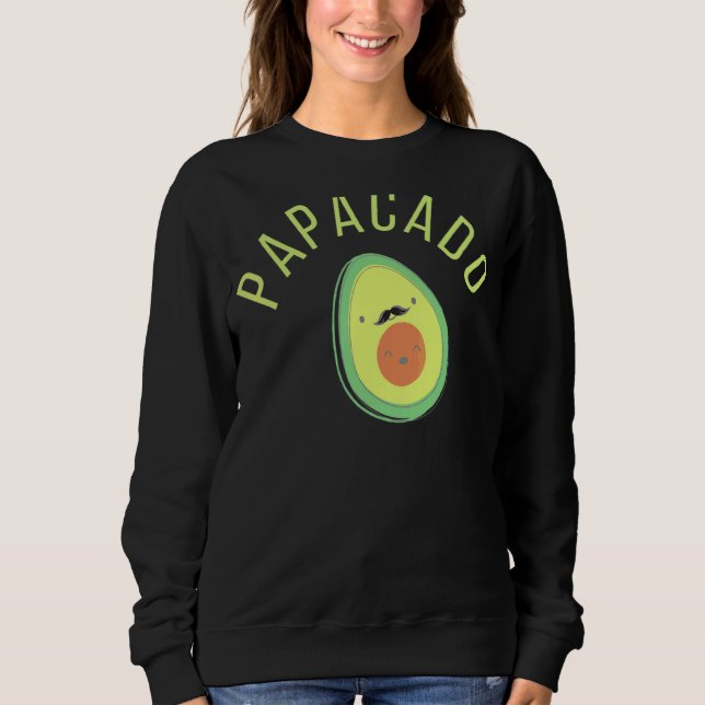 Papacado und Avocado Vater mit Kind Sweatshirt (Vorderseite)