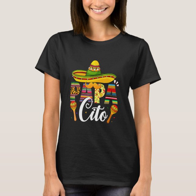 Papacito Cinco De Mayo Leopard Fiesta T-Shirt (Vorderseite)