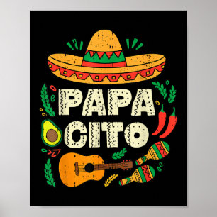 Papacito Family Sombrero Cinco De Mayo Mexican Vat Poster