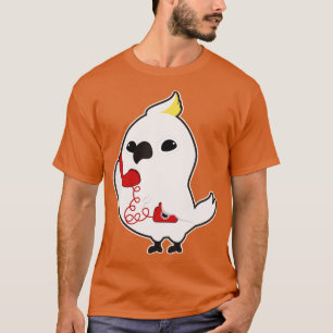 Papagei am Telefon mit Telefonhörer T-Shirt