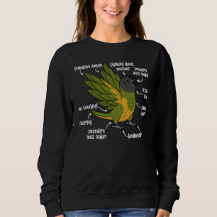 Papagei-Anatomie Sweatshirt