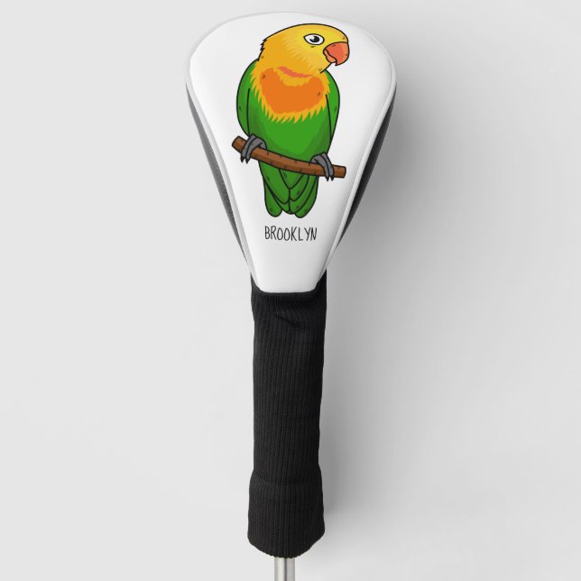Papagei aus niedlichem Cartoon Golf Headcover (Vorderseite)