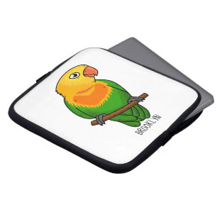 Papagei aus niedlichem Cartoon Laptopschutzhülle