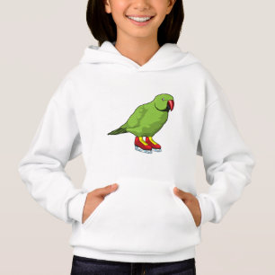 Papagei bei Ice-Skaten mit Ice-Skaten Hoodie
