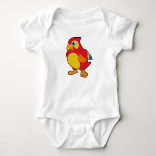 Papagei beim Basketballsport Baby Strampler