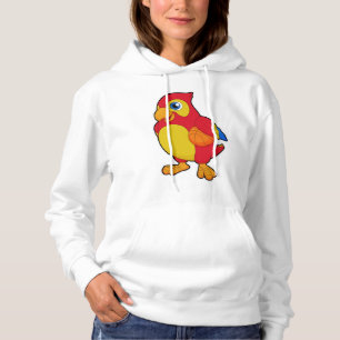 Papagei beim Basketballsport Hoodie