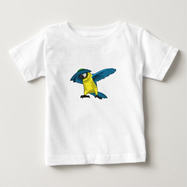 Papagei beim Hip Hop Dance Dab Baby T-shirt (Vorderseite)