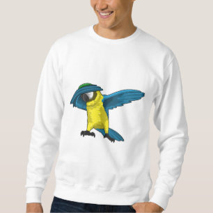 Papagei beim Hip Hop Dance Dab Sweatshirt