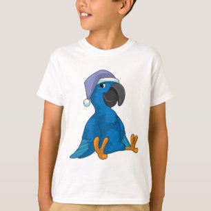 Papagei beim Schlafen mit Nachtmütze T-Shirt