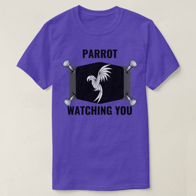 Papagei beobachtet dich 51 T-Shirt (Design vorne)