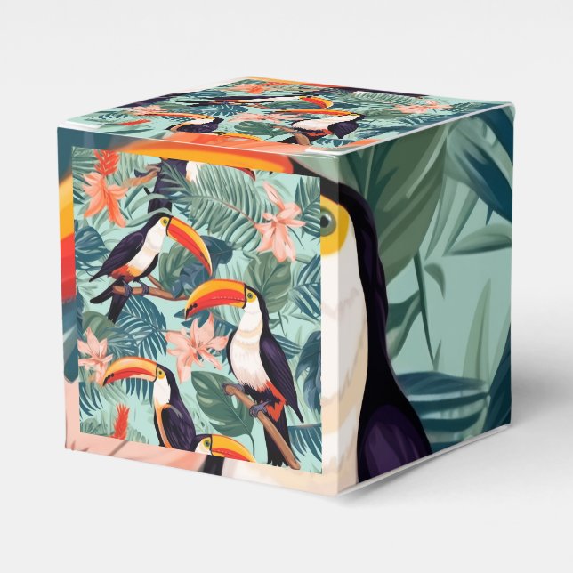 Papagei-Box Geschenkschachtel (Vorderseite)