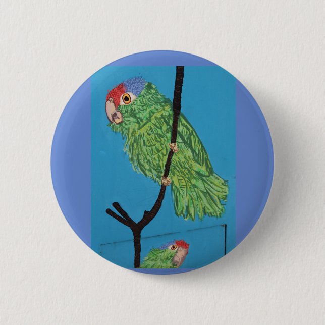 Papagei Button (Vorderseite)
