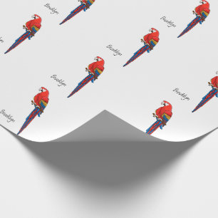 Papagei-Cartoon Geschenkpapier