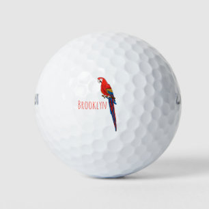 Papagei-Cartoon Golfball