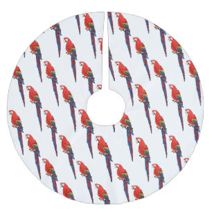 Papagei-Cartoon Polyester Weihnachtsbaumdecke