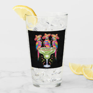 Papagei Cinco De Mayo Lustiger Trinkender Mexikani Glas