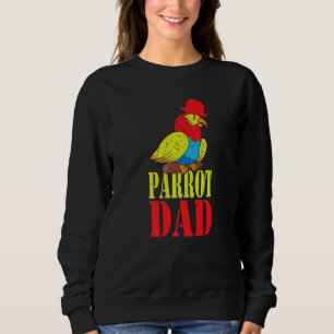 Papagei Dad Wellensittich Bunt Süßer Vogel Meme Sweatshirt