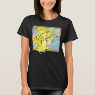 Papagei & Dragon Reflektion I Gelber Lutino Monk P T-Shirt