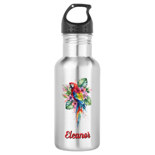 Papagei Edelstahlflasche