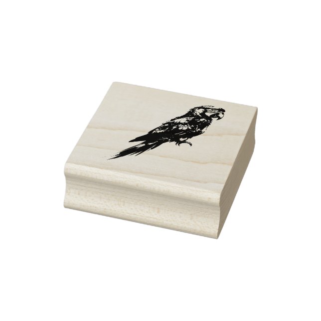 Papagei Gummistempel (Stempel)