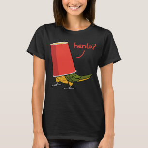 Papagei in einem Cup Henlo I Senegal Parrot T-Shirt