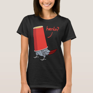 Papagei in einer Tasse Hallo ich Afrikanischer Gr T-Shirt