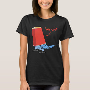 Papagei in einer Tasse Hallo ich bin ein pfirsich T-Shirt