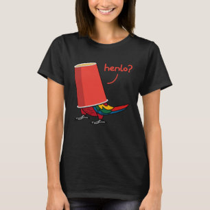 Papagei in einer Tasse Hallo ich bin ein Scharlac T-Shirt