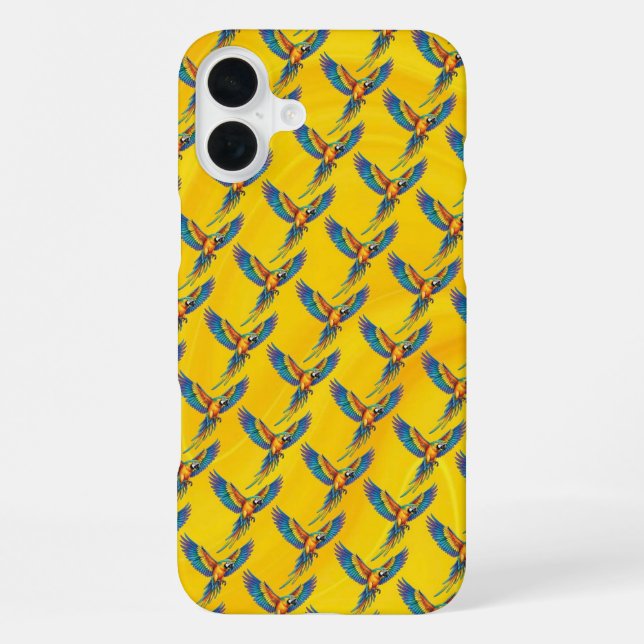 Papagei iPhone 16 Plus Hülle (Rückseite)