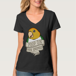 Papagei Kackte auf deinen Feinden I White Bauches T-Shirt