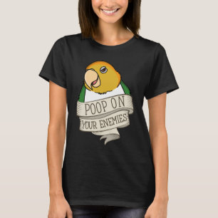 Papagei Kackte auf deinen Feinden I White Bauches T-Shirt