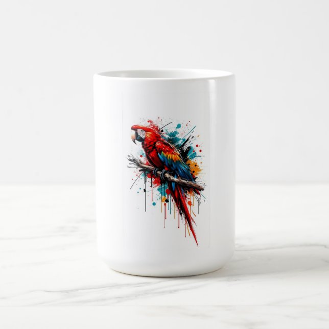 Papagei Kaffeetasse (Mittel)