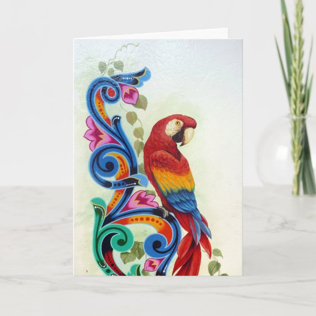 Papagei Karte (Vorderseite)