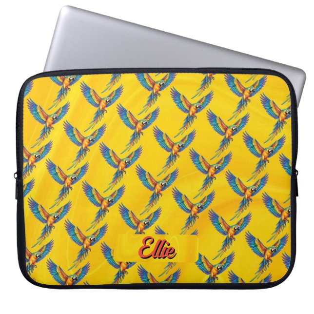 Papagei Laptopschutzhülle (Vorderseite)