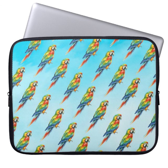 Papagei Laptopschutzhülle (Vorderseite)